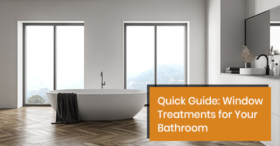 Window treatments for your bathroom