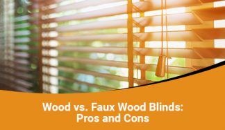 What are the pros and cons of wood and faux wood blinds?