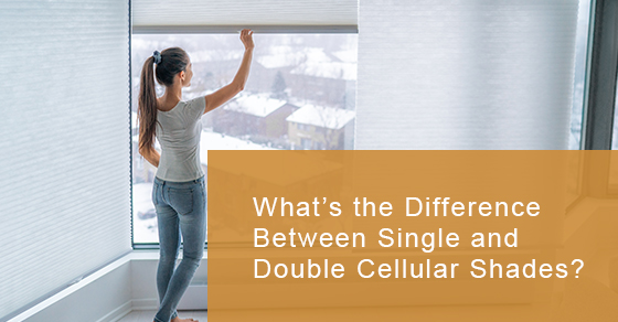 Difference between single and double cellular shades