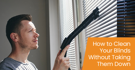 How to clean your blinds without taking them down